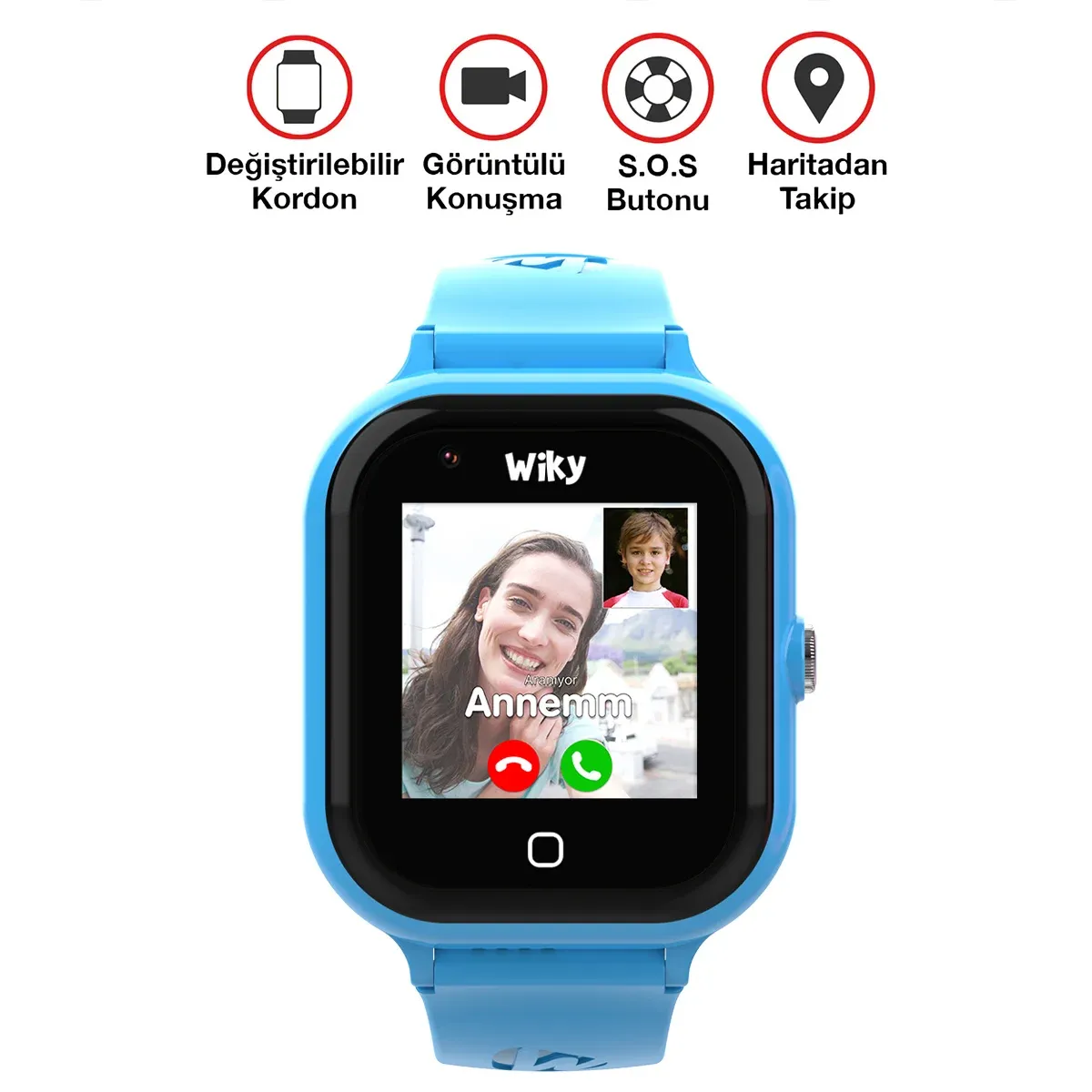 WIKY WATCH 4 PLUS MAVI AKILLI ÇOCUK SAATİ