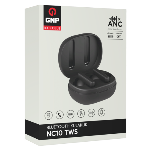 GNP NC10 TWS BLUETOOTH KULAKLIK SIYAH